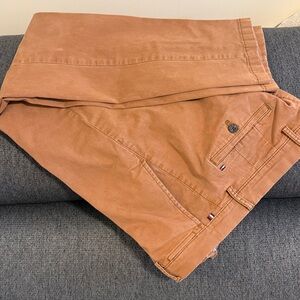 Tommy Hilfiger Tan Straight Fit Pants